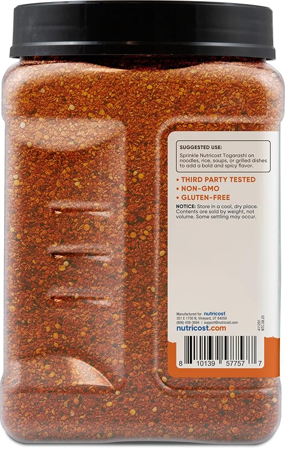 Nutricost Pantry Togarashi Seasoning Powder (2 LB) - Spicy Japanese 7 Spice Blend Vegan-Friendly GMO-Free Gluten-Free