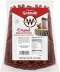 Weaver’s Original Snack Sticks (80 mild flavored 7 beef and chicken snack sticks per 40oz bag)