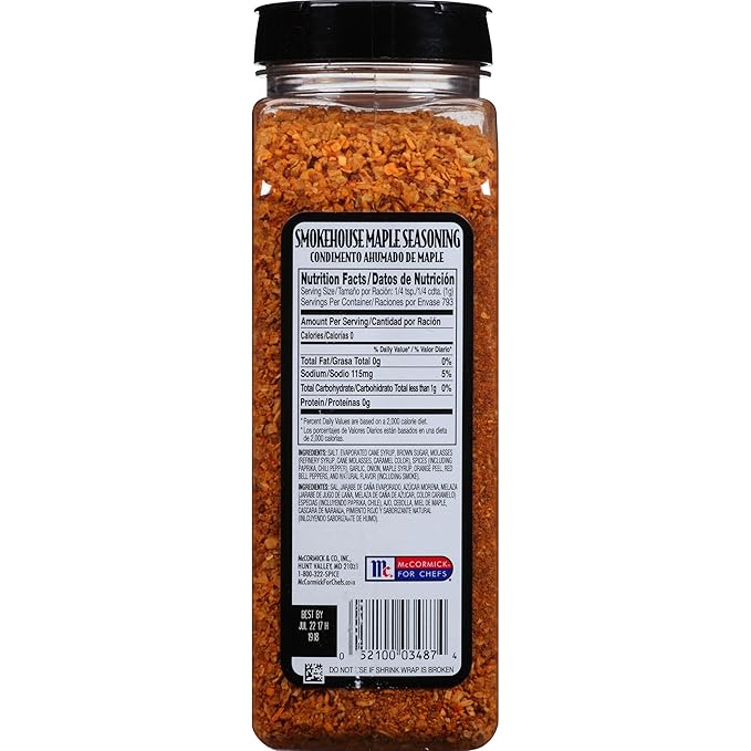 McCormick Grill Mates Smokehouse Maple Seasoning 28 oz &amp Roasted Garlic &amp Herb Seasoning 9.25 Ounce (Pack of 1)