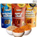 Confusion Snacks Avocado Oil South Asian Spiced Peanuts Flavored Variety Pack - Gluten Free and Seed Oil Free | Spicy Savory &amp Salty Nuts 7 oz (Pack of 3) | Non-GMO High Protein Keto Snacks fo