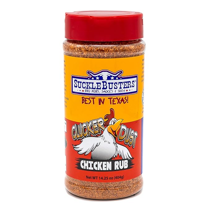 SuckleBusters Texas BBQ Rub Gift Box: Best BBQ Rubs for All-Purpose Beef Chicken Pork &amp Fish Grilling and Smoking Gluten-Free No MSG Shaker (4 Pack Set)