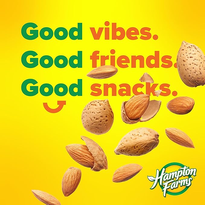 Hampton Farms - Super Extra-Large Sweet Honey Roasted Peanuts – 40 oz Resealable Bag – 2-Pack - Crunchy Glazed Snack for Charcuterie Boards Lunches &amp Sweet-Salty Cravings