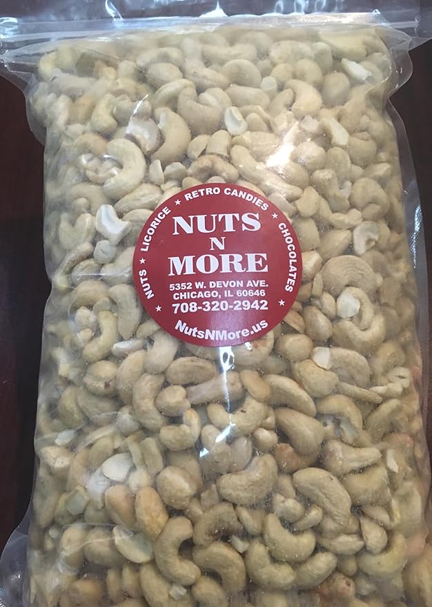 Generic Raw Cashews Whole 5 Pound - Bulk - Unsalted Natural &amp pure no chemicals by - Nuts N More
