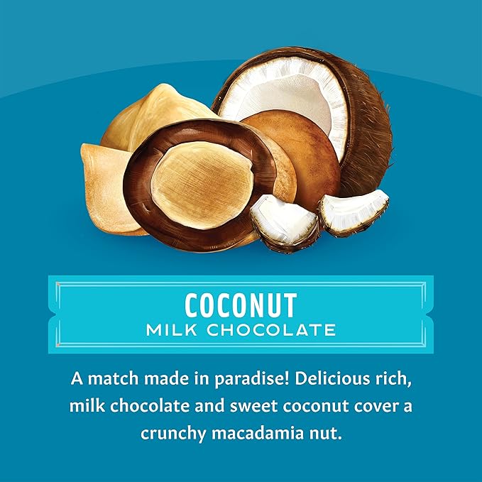 Mauna Loa Premium Roasted Macadamia Nuts Milk Chocolate Coconut Flavor 20 Oz Bag (Pack of 1)