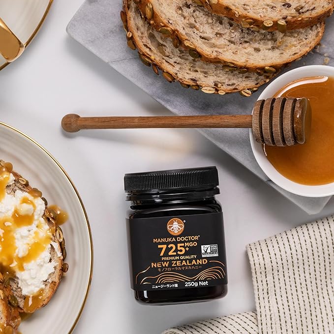 Manuka Doctor - MGO 725+ Manuka Honey Monofloral 100% Pure New Zealand Honey. Certified. Guaranteed. Raw. Non-GMO (8.75 oz)