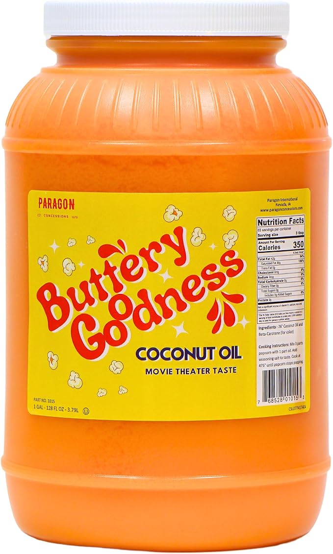 Paragon Coconut Popcorn Popping Oil (Gallon)Yellow