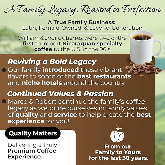 Santa Lucia Coffee - Specialty Nicaraguan Coffee Variety Pack - Light Medium &amp Dark Roast - Low Acid 91 Point SHG Small Batch Roasted 100% Single-Origin Whole Bean 3 Bags (16oz Each)