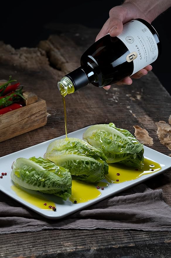 Garisar High In Polyphenol Premium Olive Oil Rich Polyphenols (&gt600 ppm) NYIOOC 2023 GOLD MEDAL Low Acidity (max 0.2%) Early Harvest Cold Pressed Organic Extra Virgin Olive Oil Pack Of 2