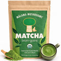 Malama Ceremonial Grade Matcha Powder - Premium Japanese Matcha Green Tea Powder with Organic Lion’s Mane Extract - Organic Gluten-Free Vegan &amp Unsweetened (2.1 oz) for Energy &amp Focus