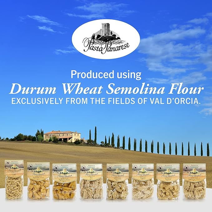 Pasta Panarese Gigli Toscani Pasta from Italy - Organic Wheat Pasta Made in Italy 500g / 17.63oz (2 pack)