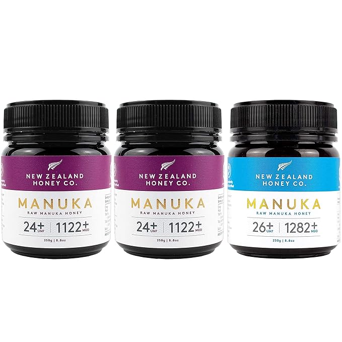 Raw Manuka Honey Bundle - New Zealand Honey Co. UMF 24+ / UMF 26+ UMF Certified / 8.8oz