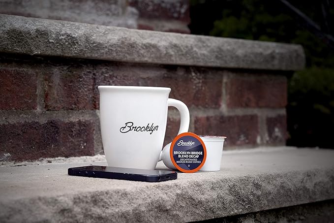 Brooklyn Beans Brooklyn Bridge Decaf Coffee Pods - Compatible with Keurig K Cup Brewers Including 2.0 Machines 40 Count Decaf with Bold Flavor