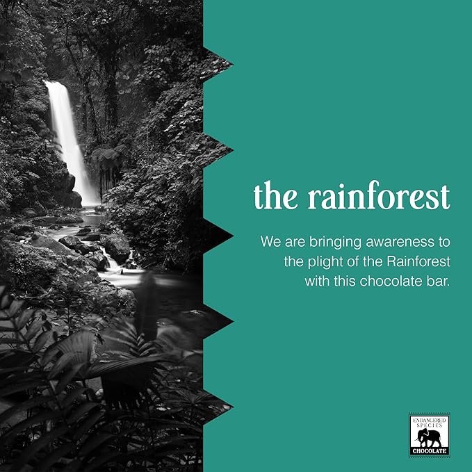 Endangered Species Dark Chocolate Bar with Cacao Nibs (72% cocoa)