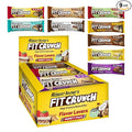 FITCRUNCH Snack Size Protein Bars 6-Layer Baked Bar 3g of Sugar Gluten Free &amp Soft Cake Core (9 Count Flavor Lovers)