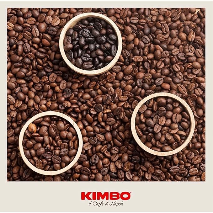 Kimbo Coffee Decaf Multipack Decaffeinated Ground Coffee Authentic Italian Roast Intenso Aroma Taste (5 x 250g Vacuum Sealed Bags)