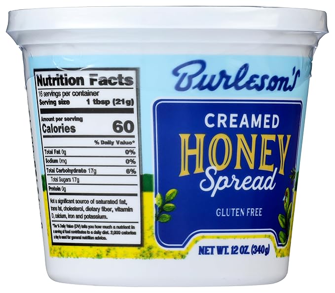Burleson's Natural Flavor Honey Spread 12 oz