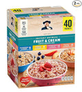 Quakers Instant Oatmeal Fruit &amp Cream Variety Pack 1.05 oz Packets 40 Count