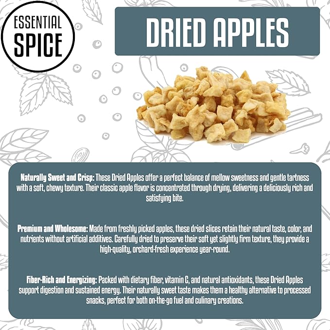 Essential Spice Dried Apple Chunk 25 Lb