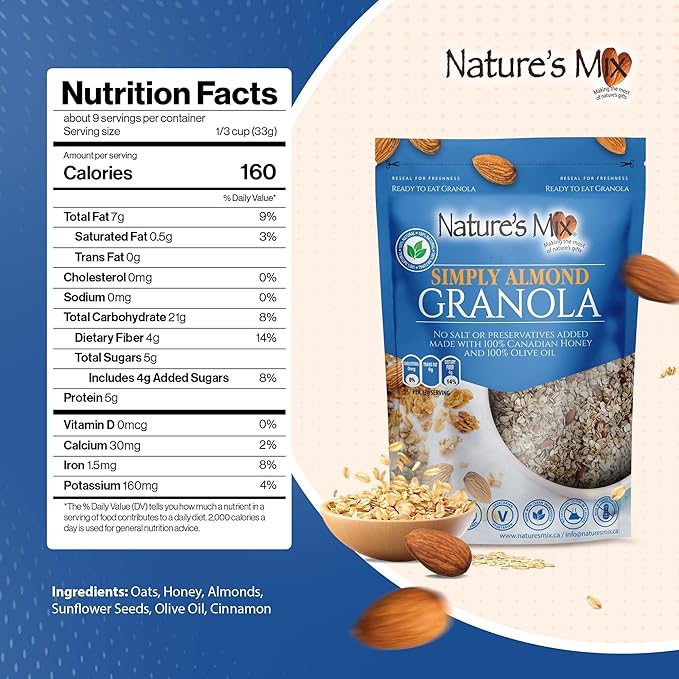 Nature's Mix Granola Simply Almond 10.6 oz (Pack of 6)