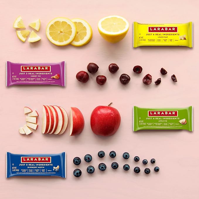 Larabar Apple Pie Gluten Free Vegan Fruit &amp Nut Bar 1.6 oz Bars 16 Ct