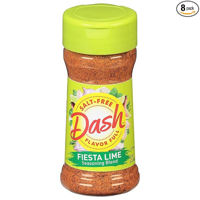 Dash Salt-Free Seasoning Blend Fiesta Lime 2.4 Ounce (Pack of 8)