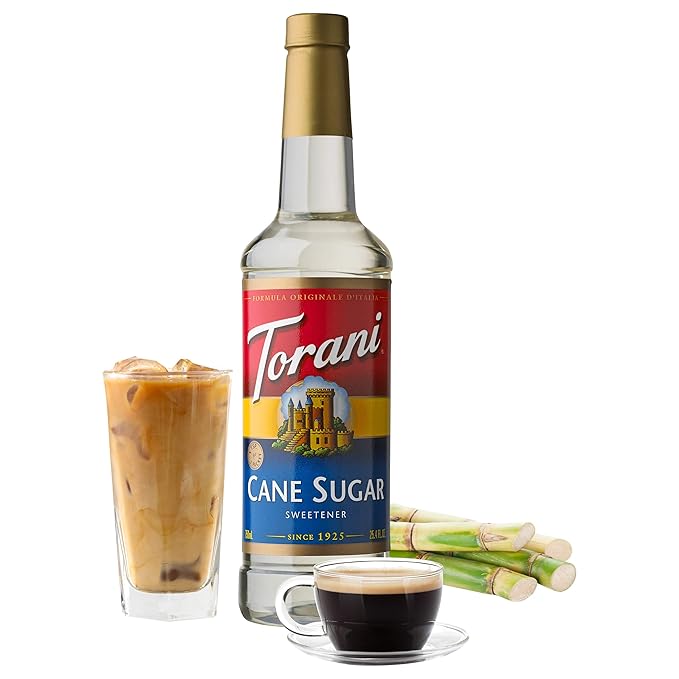 Torani Syrup Cane Sugar Sweetener 25.4 Ounces (Pack of 4)