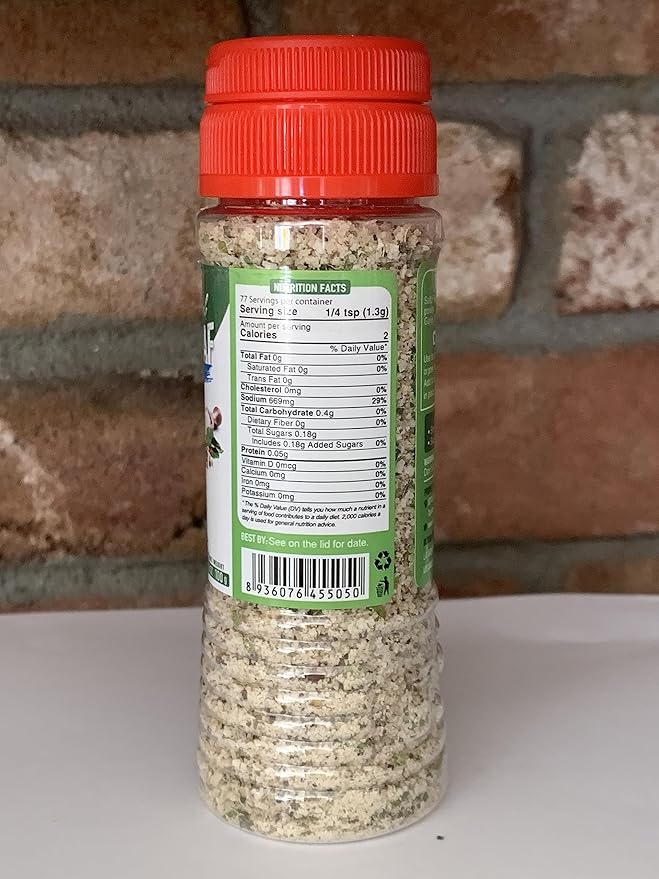 2 Packs - Lemon Leaf Pepper Salt All Natural - Muoi Tieu La Chanh - 3.5 Oz