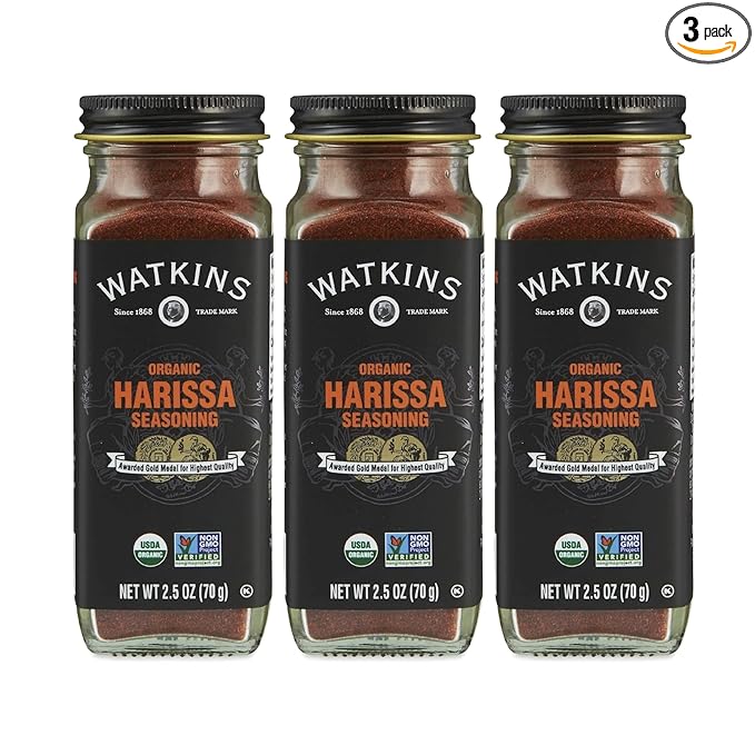 Watkins Gourmet Organic Spice Jar Harissa 2.5 oz. Bottle 3-Pack