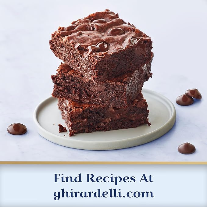 GHIRARDELLI 72% Cacao Dark Chocolate Premium Baking Chips 10 oz Bag Rich Bittersweet Chocolate Chips Made with Real Vanilla Extract