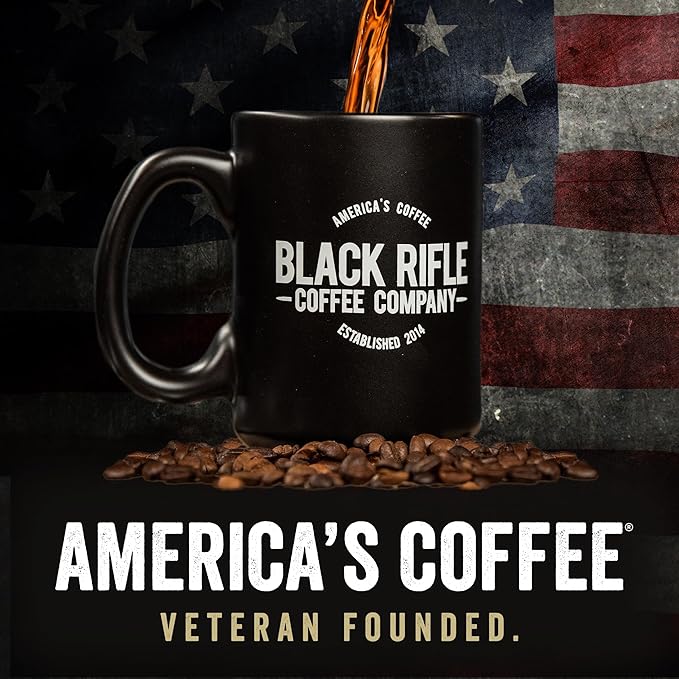 Black Rifle Coffee Company Just Black 48 Count Instant Coffee Sticks - Roasted Blend Made from Arabica Beans - Colombian &amp Brazilian Beans - Veteran Founded &amp American Made