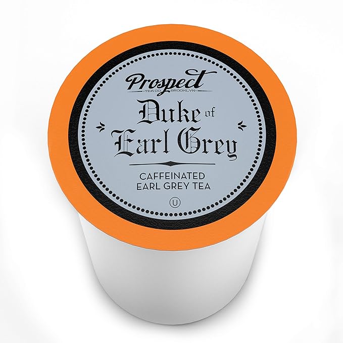 Prospect Tea Co. Duke Of Earl Grey Tea Pods Compatible with K Cup Brewers Including 2.0 40 Count
