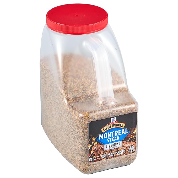 McCormick Grill Mates Montreal Steak Seasoning 7 lb (Pack of 3) - Three 7 Pound Containers Montreal Steak Rub Seasoning Ideal for Steaks Ribs Burgers and Vegetables for a Zesty Flavor