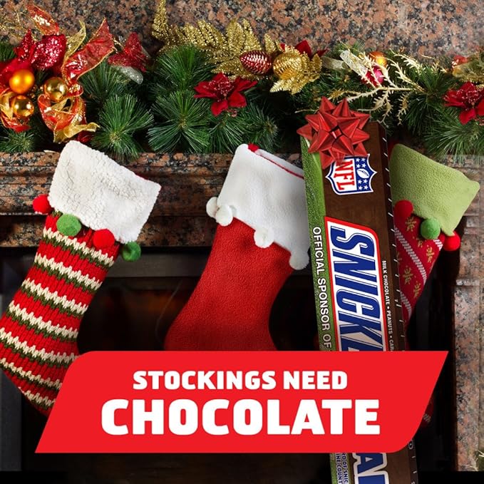 Snickers Yard Chocolate Bars Candy 18 Count 33.48 Ounce