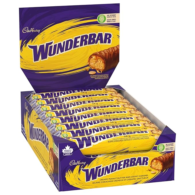 Cadbury Wunderbar Chocolate Bars 24ct Imported from Canada)