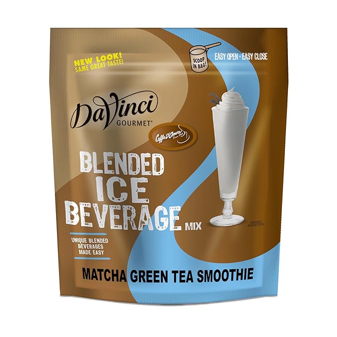 DaVinci Gourmet Matcha Green Tea Smoothies Blended Drink Mix 3 Pounds