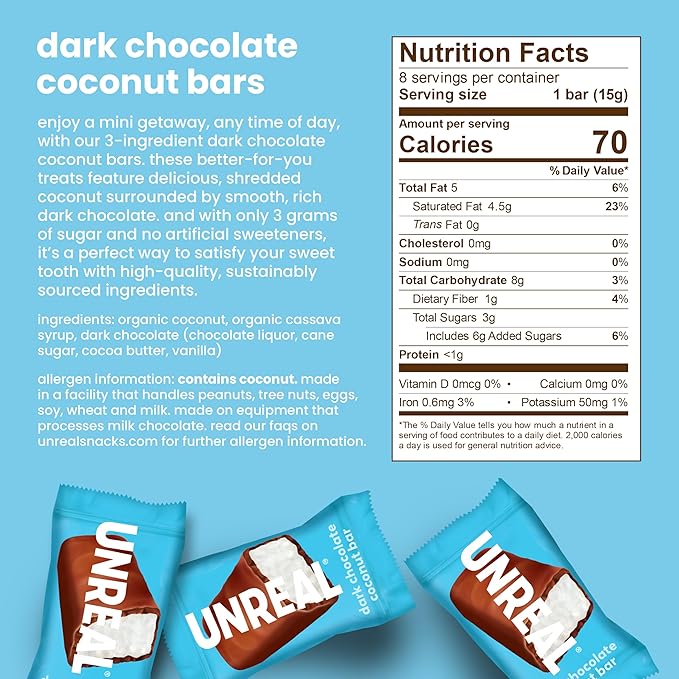 UNREAL Complete Variety Pack (6 Bag Sampler) | Less Sugar Fair Trade Non-GMO Ingredients with no Corn Syrup or Sugar Alcohols No Soy