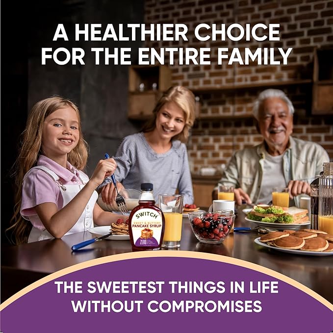 Scrummy Pancake Syrup Sweet &amp Buttery Sugar Free Syrup for Pancakes Waffles &amp More Zero Sugar Zero Net Carbs Diabetic Friendly Keto Vegan Kosher Gluten Free Non-GMO Allulose &amp Or