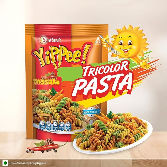 BBRATS Sunfeast YiPPee! Tricolor Instant Pasta Masala 65g