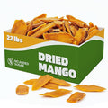 Fruitcraft Dried Mango No Sugar Added 22lbs | Pure Fresh Mango Chunks Flavor in Bulk | All-Natural Dried Mangoes for Snacking Baking and More | Premium Dry Fruit Mango Slices