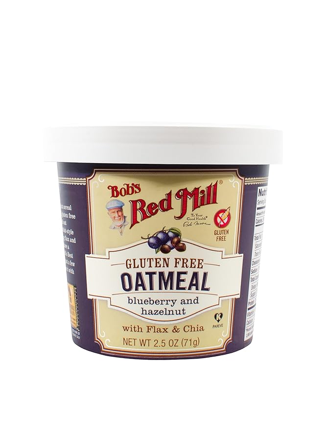 Bobs Red Mill Blueberry Hazelnut Oatmeal Cup 2.5 Ounce (Pack of 12)