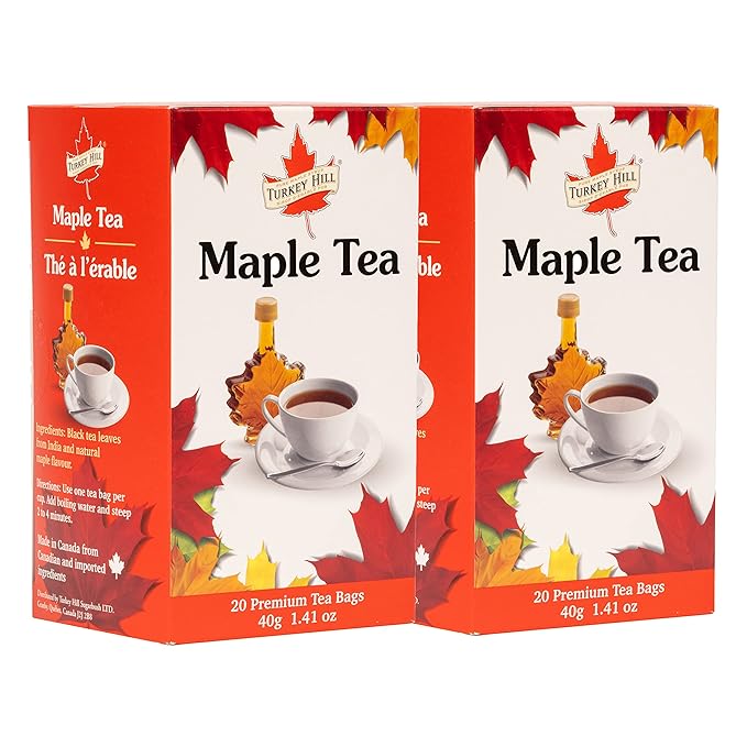 Turkey Hill Sugarbush Premium 100% Pure Canadian Maple Infused Tea (Pack of 2 20 Count)