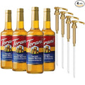 Torani Coffee Syrup Salted Honey Butter Flavoring for Drinks and Desserts Glass Bottle 4-Pack Pumps Included 25.4 Fl Oz Ea