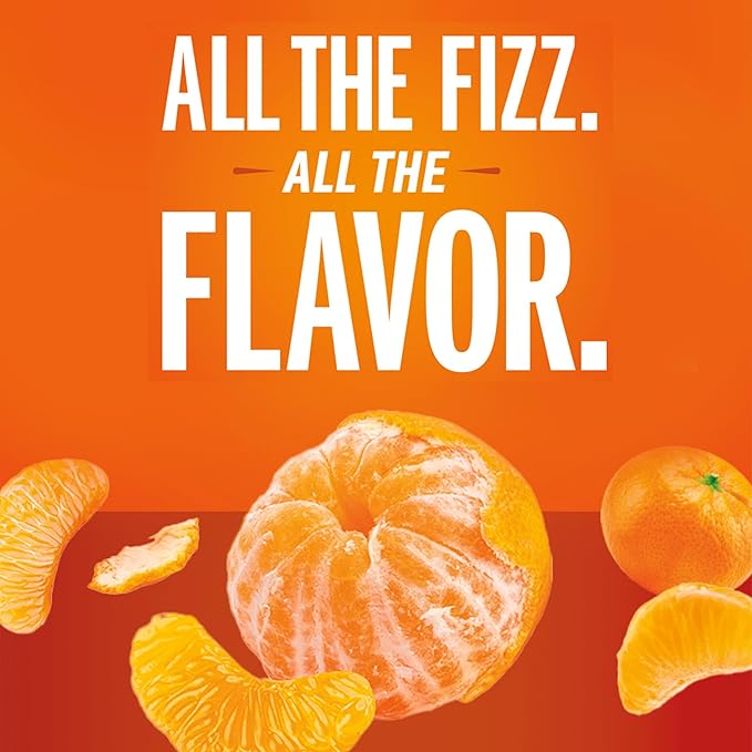 IZZE Sparkling Water Juice Beverage Blend Clementine No Sugar Added 8.4 FL OZ 24 Cans