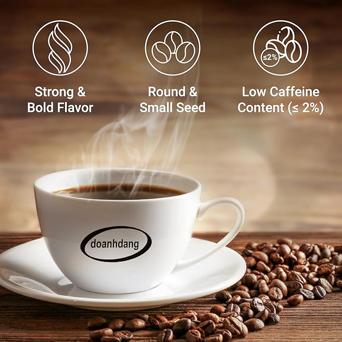 doanhdang - 35 Oz Premium Robusta Whole Bean Coffee 100% Robusta Medium Roast Rich Flavor for Espresso Shot and Brew Origin from Vietnam Whole Med Roast Beans