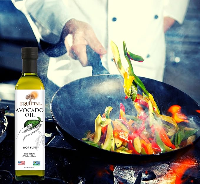 Fruittal Avocado Oil – 100% Pure Made in the USA and Rich in Health Benefits (16.9 Oz)