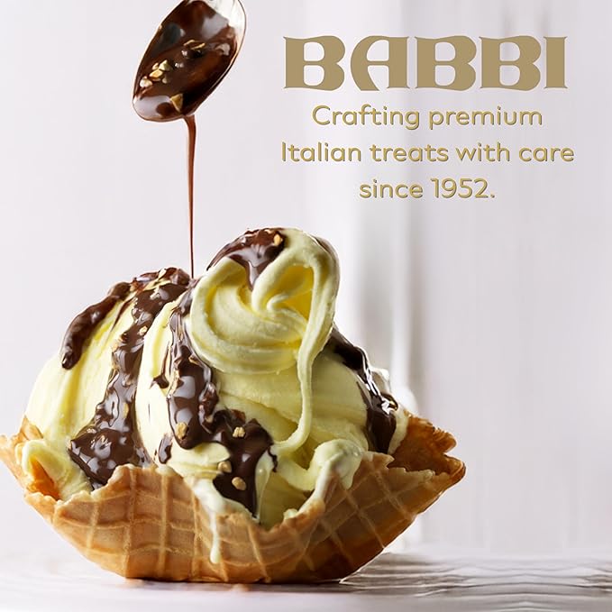 Babbi Cremadelizia Italian Cream Spreads Gianduia Suprema Pistachio &amp Cocoa Flavors 6 Oz (Pack of 3) Gourmet Dessert Toppings Gluten Free Vegan