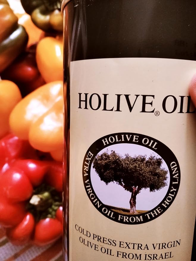HOLIVE Israeli Extra Virgin Olive Oil from the Holy Land - 3 Count - HOLIVE Oil - Traditional Hand Harvest 100% Pure First Cold Press- Polyphenol Rich Source of Polyphenols Hydroxytyrosol &amp Oleoca