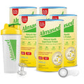 Almased | High Protein Shakes | Meal Replacement Shake | Meal Replacement Powder for Weight Loss with Shaker Bottle (Vanilla Flavor 5 Cans of 17.6 oz + Scoop)