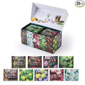 EZR Leaf Herbal &amp Fruit Tea Sampler Gift Box – 22 Pyramid Tea Bags with 9 Fruit &amp Floral Blends – Low &amp Caffeine Free Assortment for Relaxing Tea Lovers Lemon Verbena Lemongrass  Rooibos