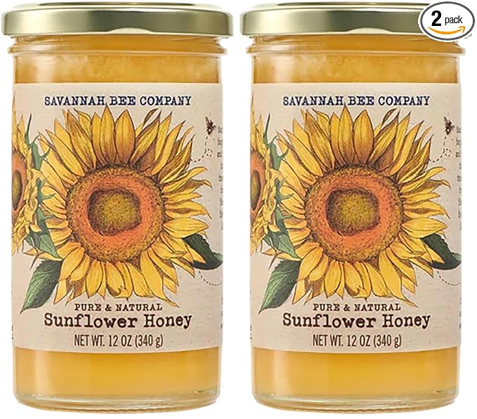Savannah Bee Company Honey - Pure Natural Raw Honey (Pack of 2)